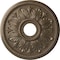 Ekena Millwork Edinburgh Ceiling Medallion (Canopies up to 5 1/8"), 18 1/8"OD x 3 1/2"ID x 2 3/4"P, Warm Silver CM18ED1WSS - alternate 1